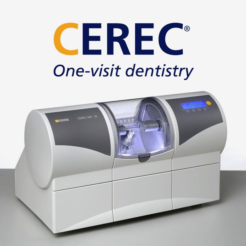 Marketing image of CEREC® technology.